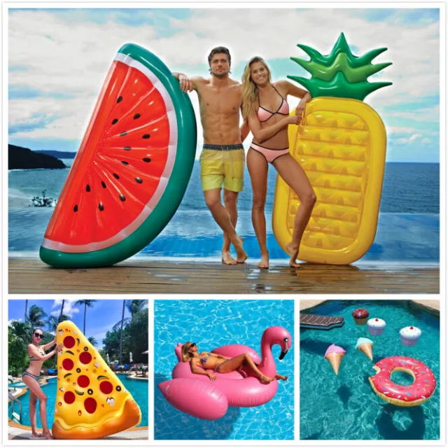 Inflatable Giant Swim Pool Floats Raft Air Lounge Bed Swimming Pool Beach Float