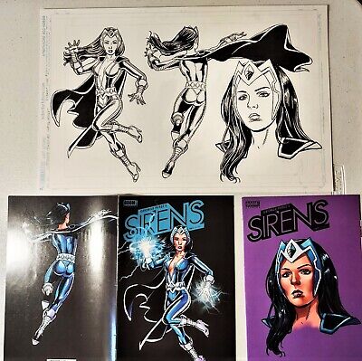 George Perez 2014 Sirens #2 Variant Cover Art X 2! Free Shipping!