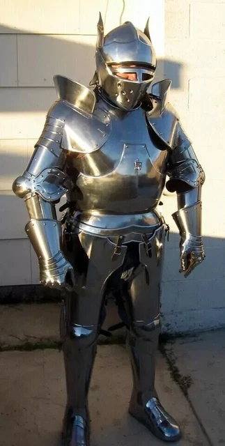 Costume D'armure De Chevalier Médiéval En Acier – Intégral, Pour Combat LARP, Reproduction