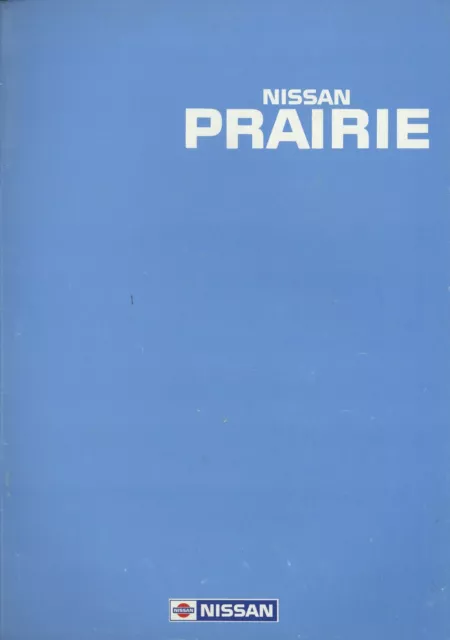 Nissan Prairie Prospekt 1990 10/90 NL brochure prospectus catalogus catalogue
