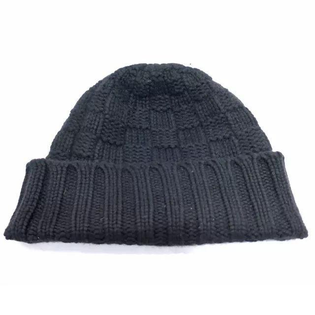 LOUIS VUITTON M74404 Beanie knit cap Damier Bone Helsinki hat Knit hat wool  gray