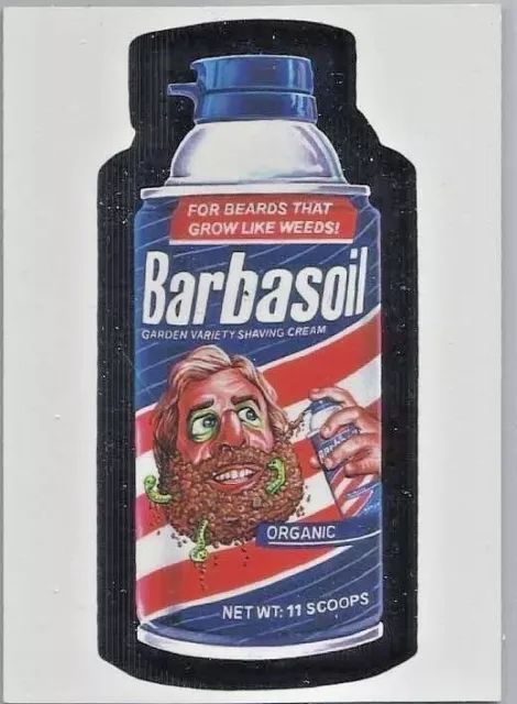 WACKY PACKAGES  Promo Card  BARBASOIL WACKY PACKAGES OLD SCHOOL