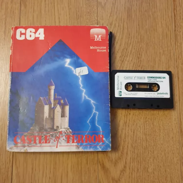 Commodore 64/128 Castle of Terror Computer Game Melbourne House Tested & Working