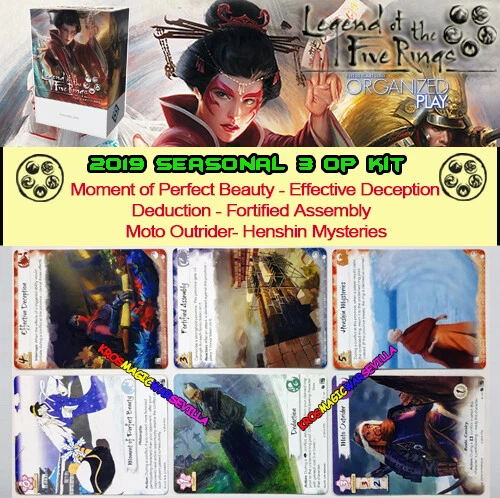LEGEND OF THE FIVE RINGS L5R LCG - 2019 SEASON 3 OP KIT - 6 promo card ...