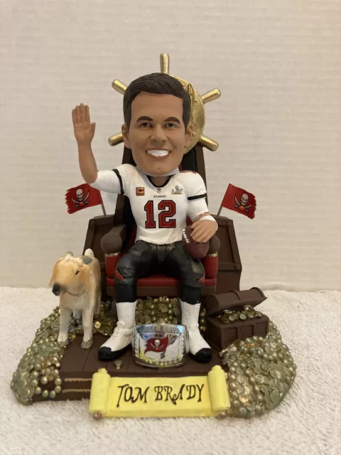 TOM BRADY Tampa Bay Buccaneers 7x Super Bowl Champ “The GOAT” Bobblehead #/312