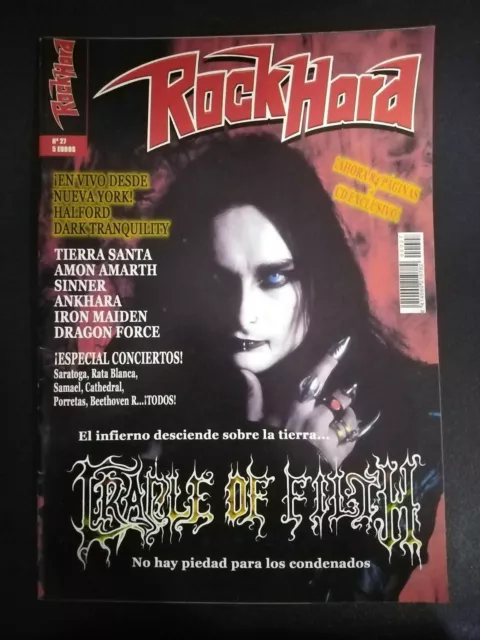 Rockhard Magazine Cradle Of Filth Tierra Santa Amon Amarth Sinner Ankahara