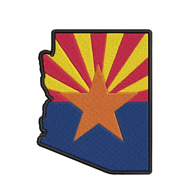 ARIZONA STATE FLAG PATCH EMBLEM new APPLIQUE embroidered iron-on BANNER SOUVENIR