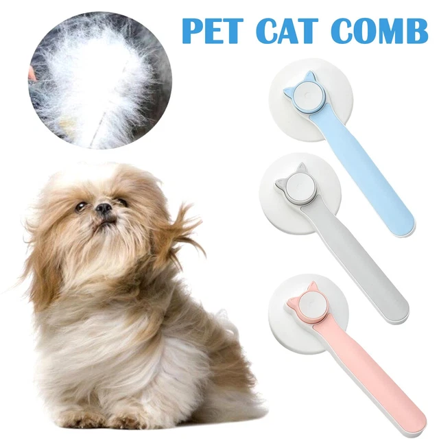 Cat Grooming Brush, Self Cleaning Slicker Brushes For Dogs Pet Hair Removal Comb