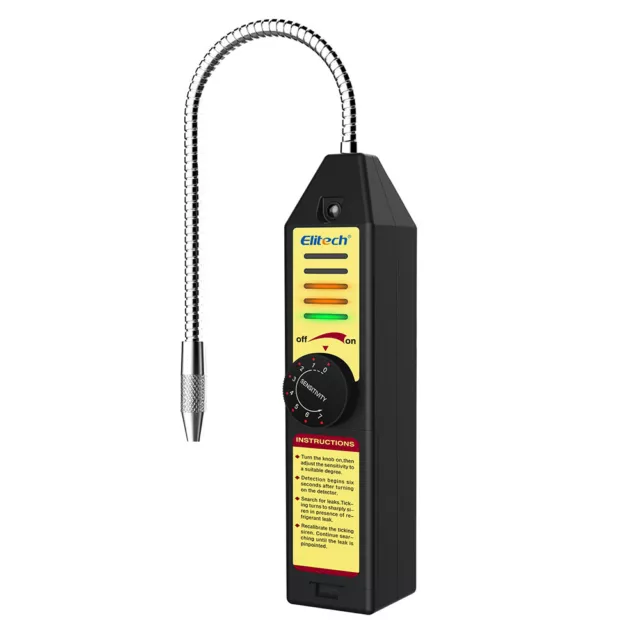 Elitech WJL-6000S Updated Refrigerant Halogen Leak Detector HVAC Freon Test