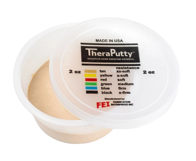Cando Theraputty Standard Hand Exercise Putty - 2 oz - Tan - XX-Soft