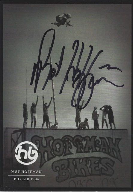 MAT HOFFMAN Signed 8.5 x 11 Photo Signed REPRINT Racing BMX Free Shipping