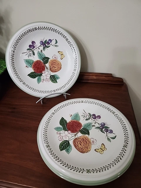 Studio Nova Garden Jubilee Set of 4 Dinner Plates 11" Fruit Green Laurel Green