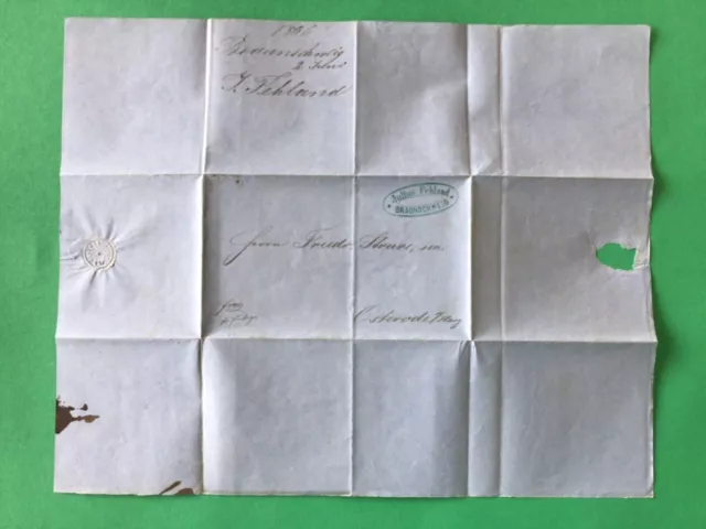 Braunschweig 1866 entire letter cover   Ref A4687