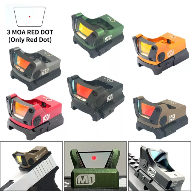 Tactical M1 Red Green Dot Sight 3.5 MOA Reflex Sight Holographic Glock Scope-TAN