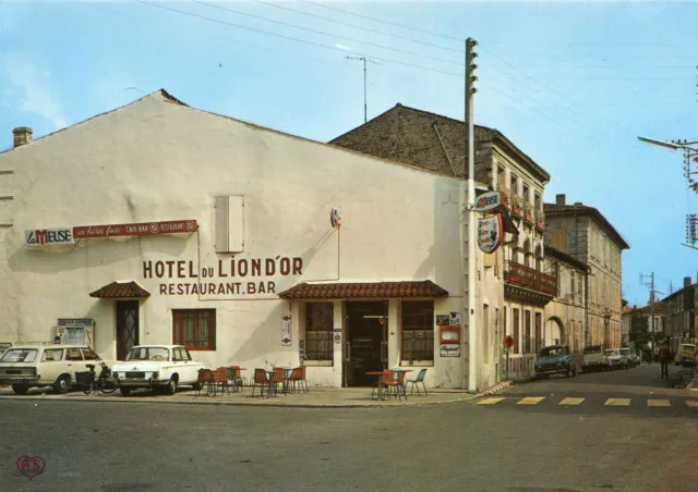 Carte GEMOZAC Hôtel du Lion d'Or et rue de la Libération