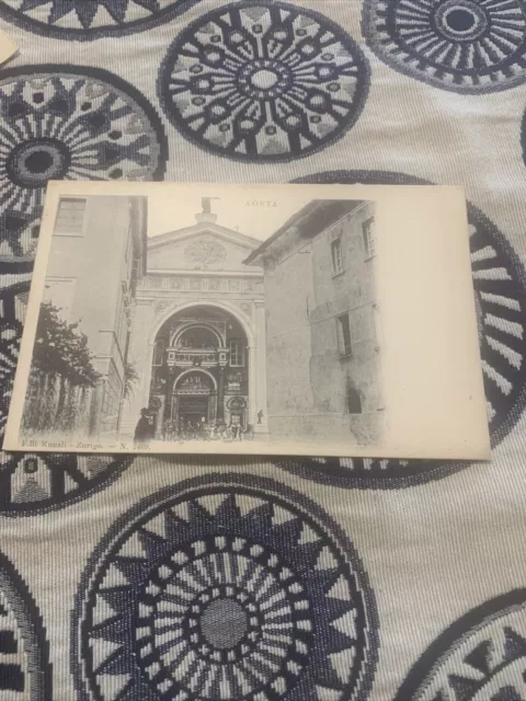AOSTA CITTÀ’  1900 Cattedrale  Animata