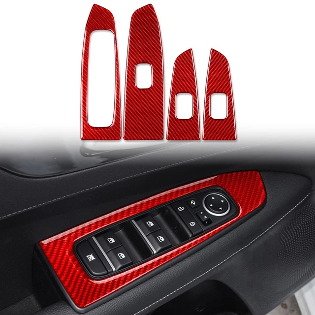 Autocollant Fibre Carbone Interrupteur Phares BMW Série 5 (2011-2017) - Cadre Élégant Intérieur Voiture