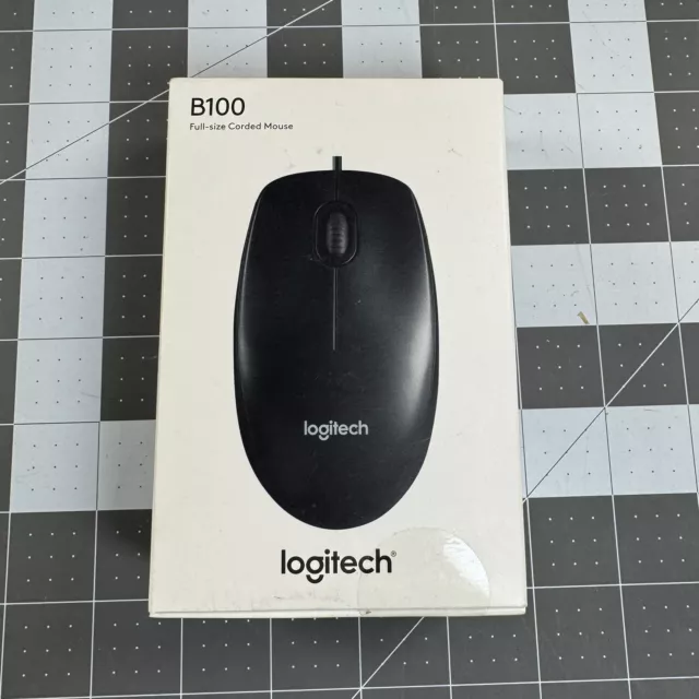 Logitech B100 (910-001439) Optical USB Mouse NEW GENUINE OEM 2016