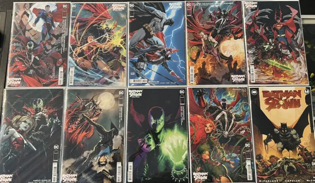 Huge Spawn Variant Lot W/ Batman Spawn #1 2022 Main Cover DC & Image Variant Lot