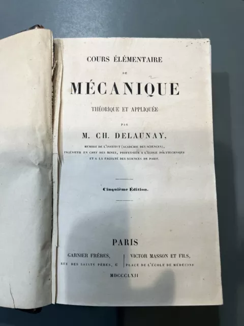 Cours Elementaire Mecanique Theorique Et Appliquee