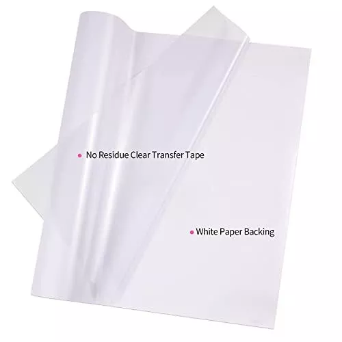 VINYL FROG Clear Transfer Tape Roll  Assorted Size Names , Colour Names 2