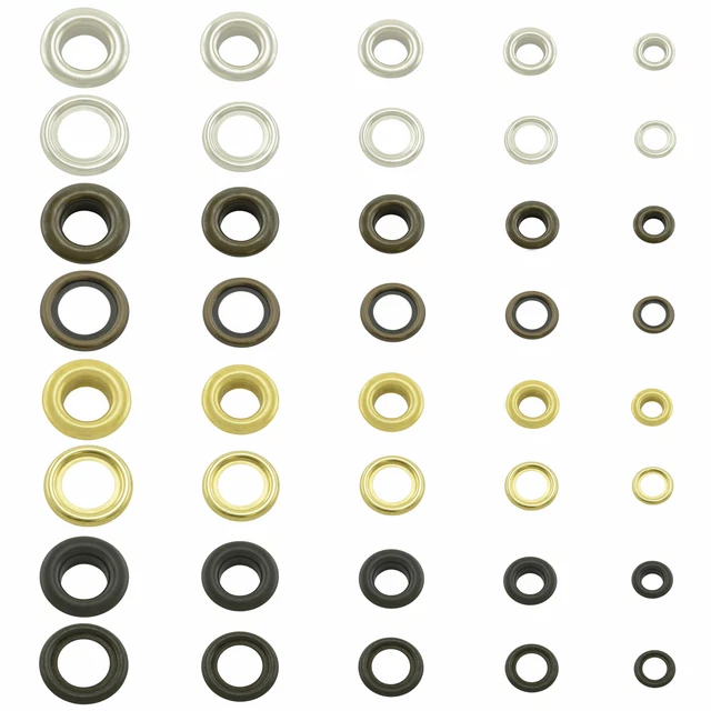 Lot De 100 œillets 3mm + Outil – Gris Foncé – Pour Chaussures, Sacs, Trousse