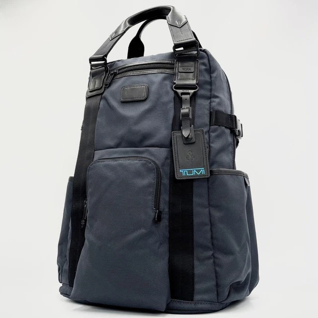 tumi ALPHA BRAVO Rucksack 2Way Bag Used Navy