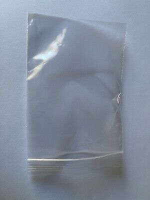 Clyhon Confezione da 100 bustine con Zip richiudibili Bustine in plastica Trasparente richiudibili Busta Riutilizzabile con Cerniera Resistente 4 x 7 cm 