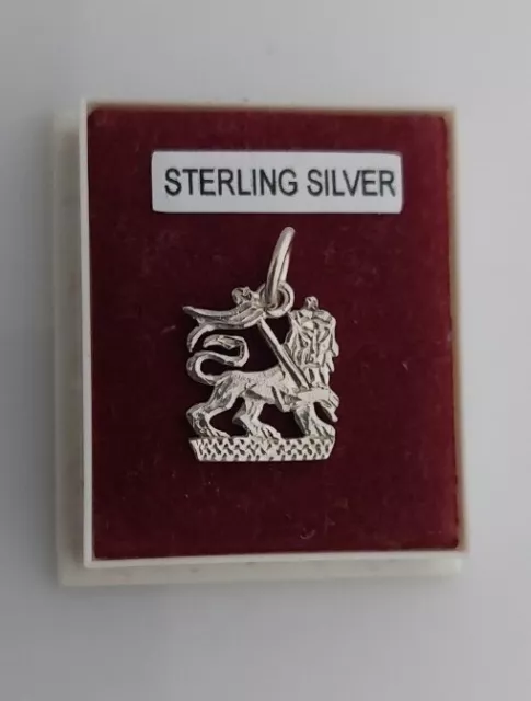 sterling silver 925, small lion of judah pendant or charm, 15×12mm