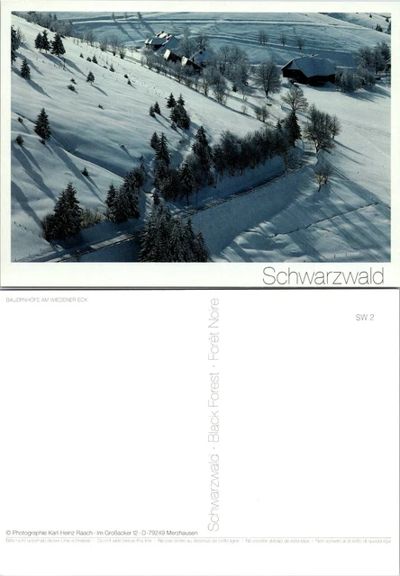Germany Baden-Württemberg Schwarzwald Black Forest Wiedener Farms VTG Postcard