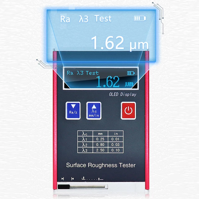 DIGITAL ROUGHNESS TESTER Surface roughness measurement Parameter Ra Rz