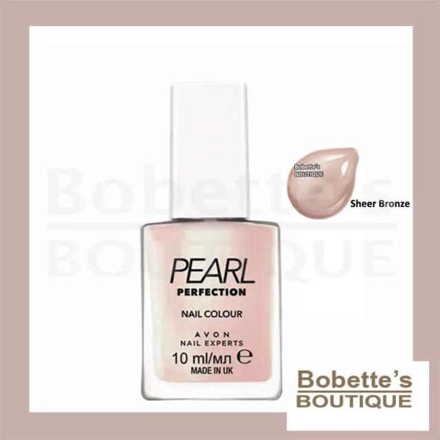 VERNIS-SOIN FORTIFIANT & LUSTRANT Éclat Perlé ONGLES FRAGILES AVON NAIL EXPERTS