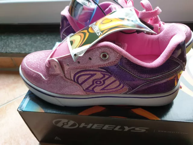 HEELYS MOTION PLUS Rollschuhe Purple/Pink Glitter Schuhe Gr. 40,5 (39)