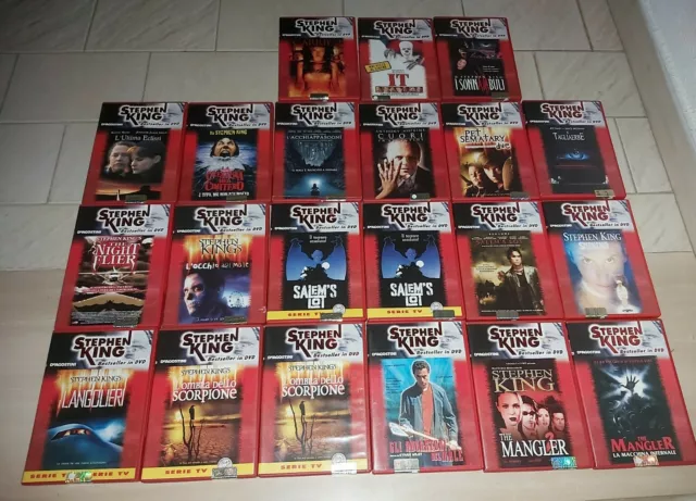 19 Dvd Stephen King Bestseller In Dvd Film E Serie Tv Fuori Catalogo