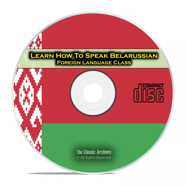 Learn How To Speak Belarussian Fast Easy Foreign Language Training Course CD G86