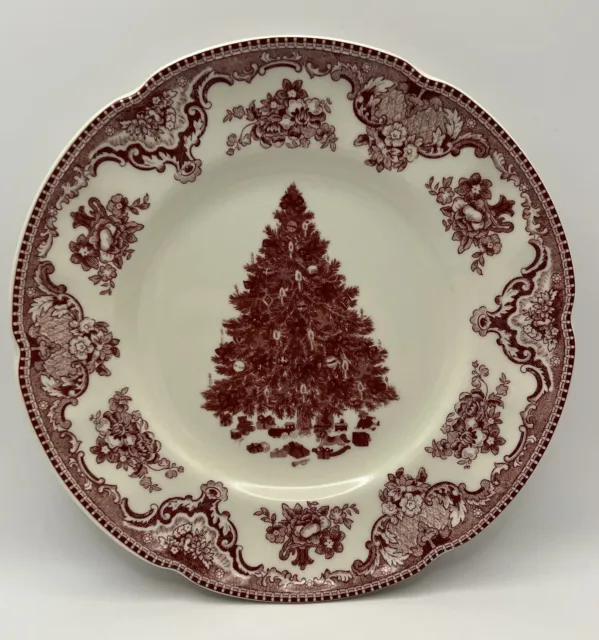 Old Britain Castles "Pink Christmas" Salad Plate by Johnson Brothers