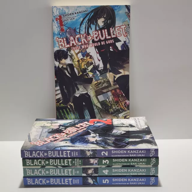 Black Bullet Shiden Kanzaki Manga Volume 1-4 (End) English Version Comic New