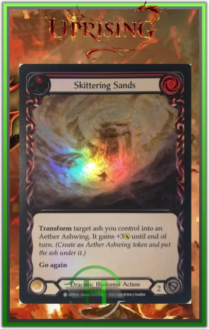 Skittering Sands Red Rainbow Foil - FAB:Uprising - UPR036 - Carte Anglaise
