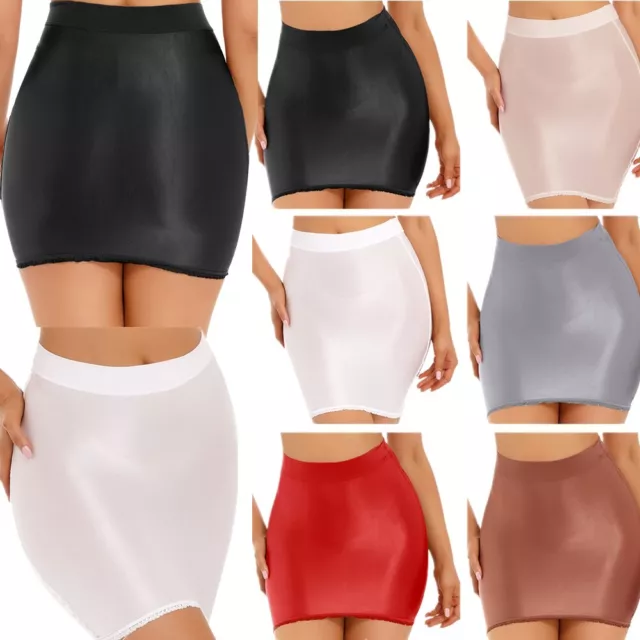 US Sexy Women High Waist Casual Bodycon Short Slim Stretch Mini Pencil Skirt