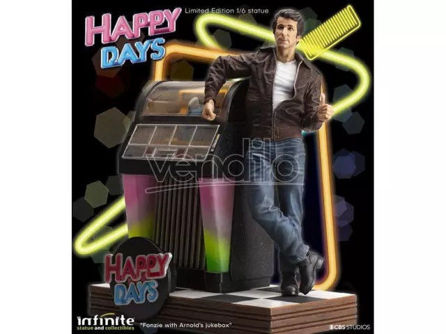 Fonzie Happy Days O&r 1/6  Resin Statua Statua Infinite Statua