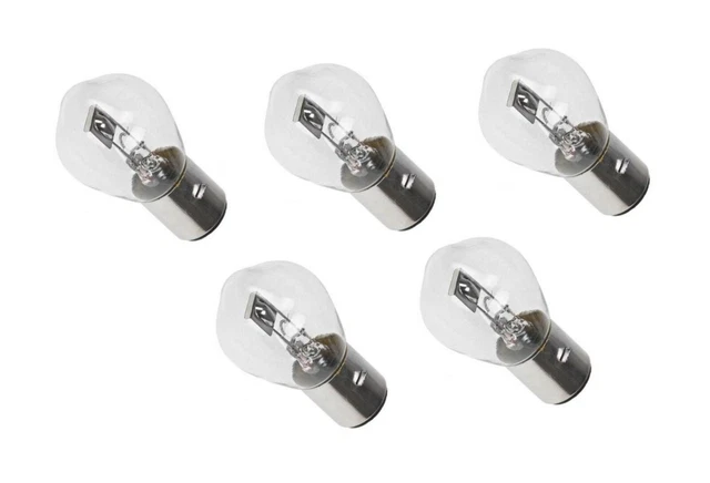 Lot De 10 Ampoules 6V 2W BA9S - Pour Phares Simson, MZ, Jawa, Vespa, Honda, Etc.