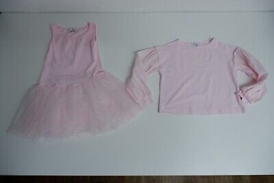 Monnalisa rosa 2 pezzi Set Dress & Top Età 6 anni in buonissima condizione
