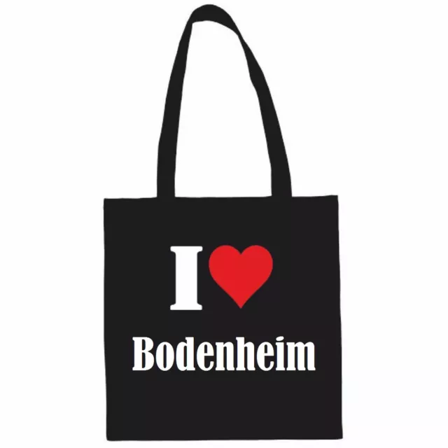 Tasche Beutel Baumwolltasche I Love Bodenheim das ideale Geschenk für Valentinst