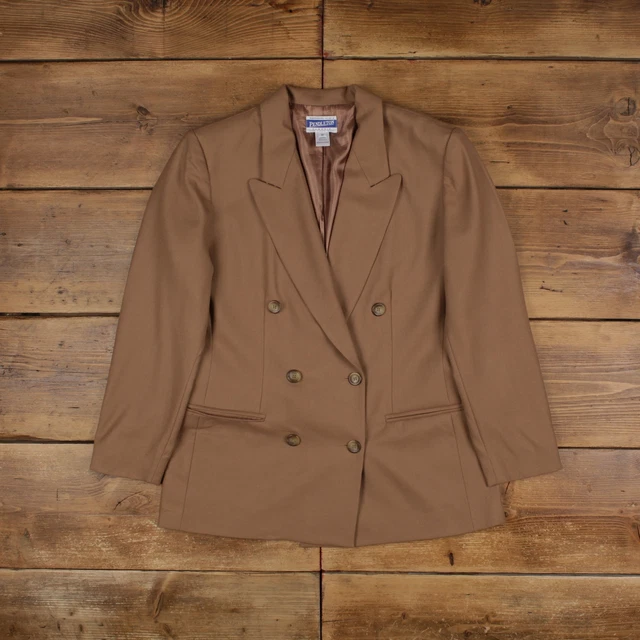 70'S Pendleton wool tailored jacket made in USA, women's size L, vintage /eaa499114