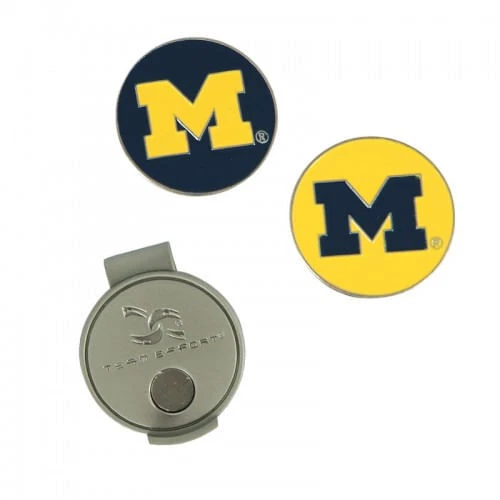 Team Effort NCAA Hat Clip and Ball Markers - Michigan Wolverines