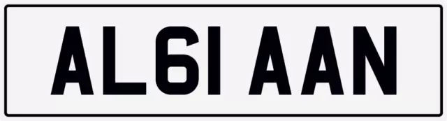 Alan Allan Alana Al Ali Alans Als Private Registration Car Number Plate Al61 Aan