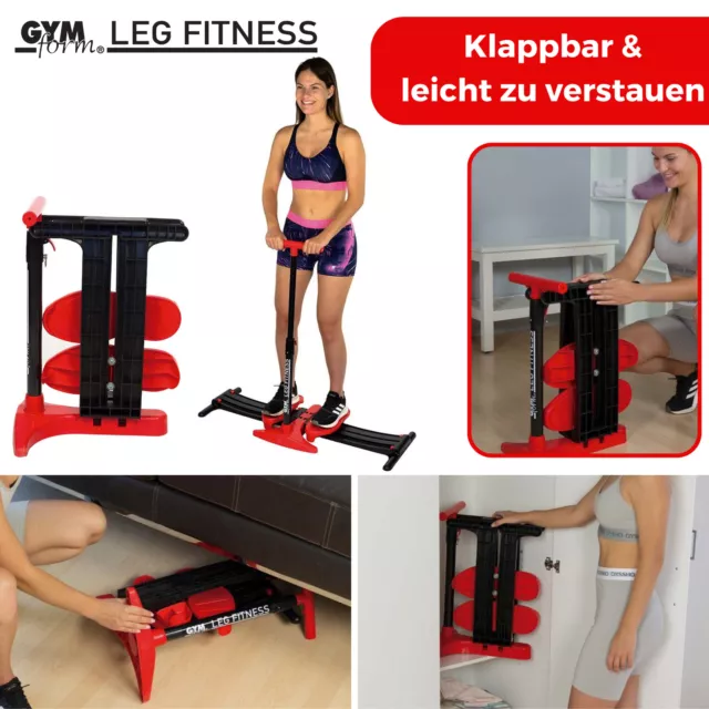 Beckenbodentrainer - Beintrainer für Bauch, Beine & Po klappbar Leg Fitness 2