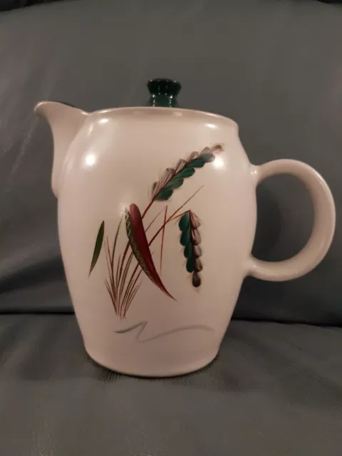 DENBY  ~  STONEWARE  ~  GREENWHEAT  ~  LARGE COFFEE  /  TEA POT  1.75pint