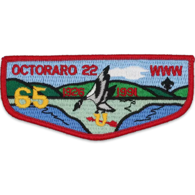 S35 1991 Octoraro Lodge 22 Flap Chester County Council Patch Scouts BSA OA PA