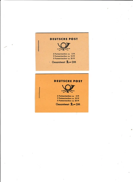 briefmarken ddr postfrisch lot mh in 2 farben der deckel